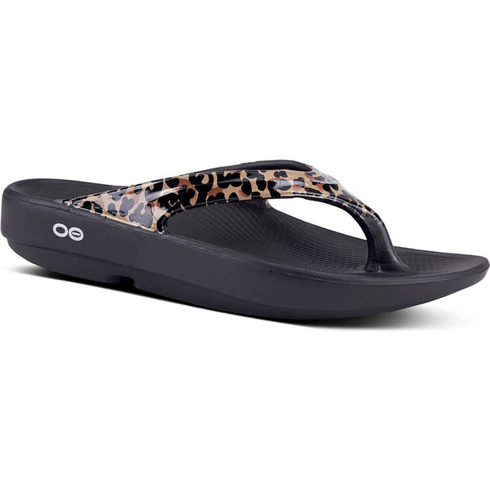 OOFOS OOLALA LIMITED WOMEN'S SANDAL - LEOPARD