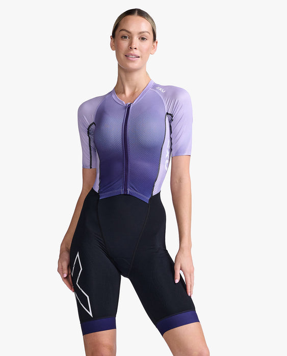 2XU Women's Light Speed Sleeved Trisuit - Parachute/White