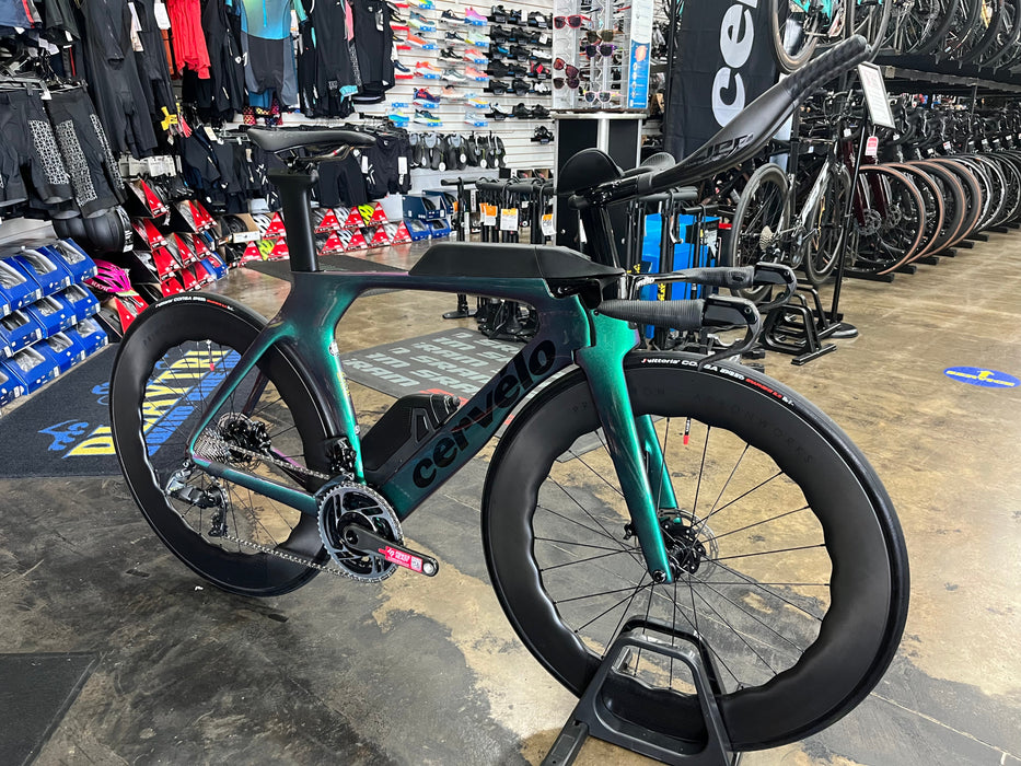 Cervelo P5 SRAM Red AXS w/ Vuka Shift AXS 90 Princeton CarbonWorks Mach 7580 Wheels - 2024