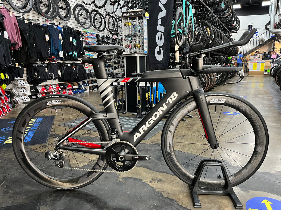 Argon 18 E-119 Tri+ SRAM Red eTap 11 Speed - ZIPP 404 Firecrest - Black 2022