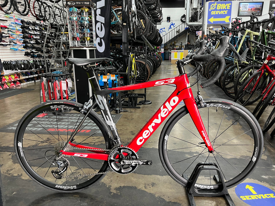 Cervelo S3 Shimano Ultegra 11 Speed - CeramicSpeed Bottom Bracket and OSPW System - Red 2014 DEMO