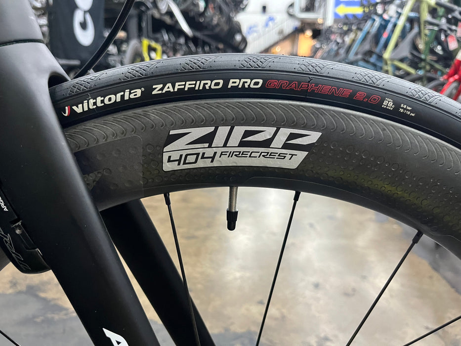 Argon 18 Nitrogen Pro Rim SRAM Force eTap AXS - ZIPP 404 Firecrest Wheelset - Black 2022 DEMO