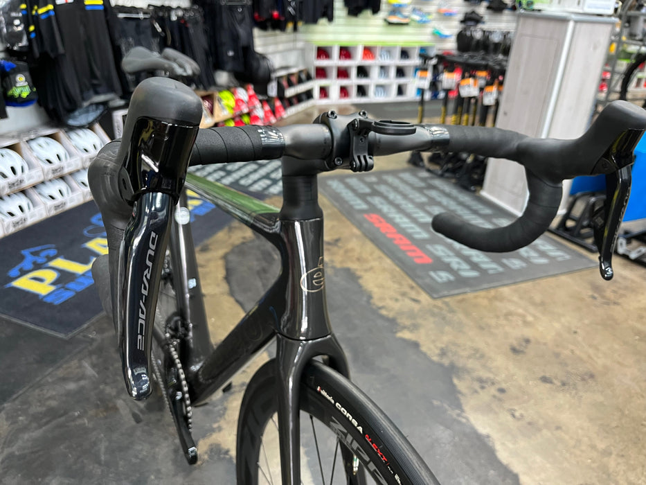 Cervelo R5 Shimano Dura-Ace Di2 12-Speed w/Profile Design GMR 38 Wheels - Lime/Black