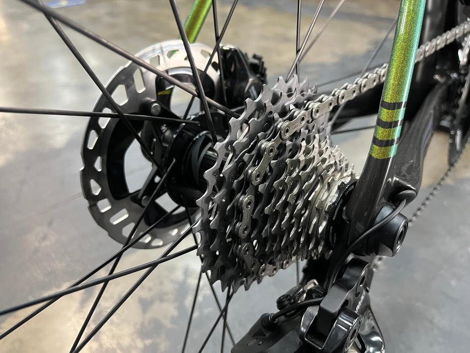 Cervelo R5 Shimano Dura-Ace Di2 12-Speed w/Profile Design GMR 38 Wheels - Lime/Black