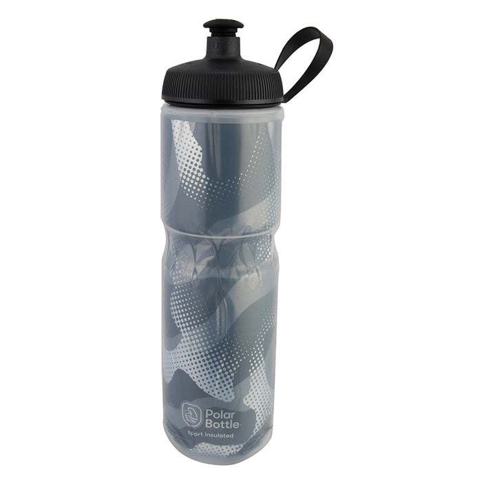 Polar Bottles Sport Insulated Contender Water Bottle - 24oz, Contender Charcoal