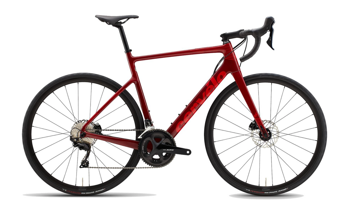 Cervelo Caledonia Disc Shimano 105 - Maroon/Red 2022