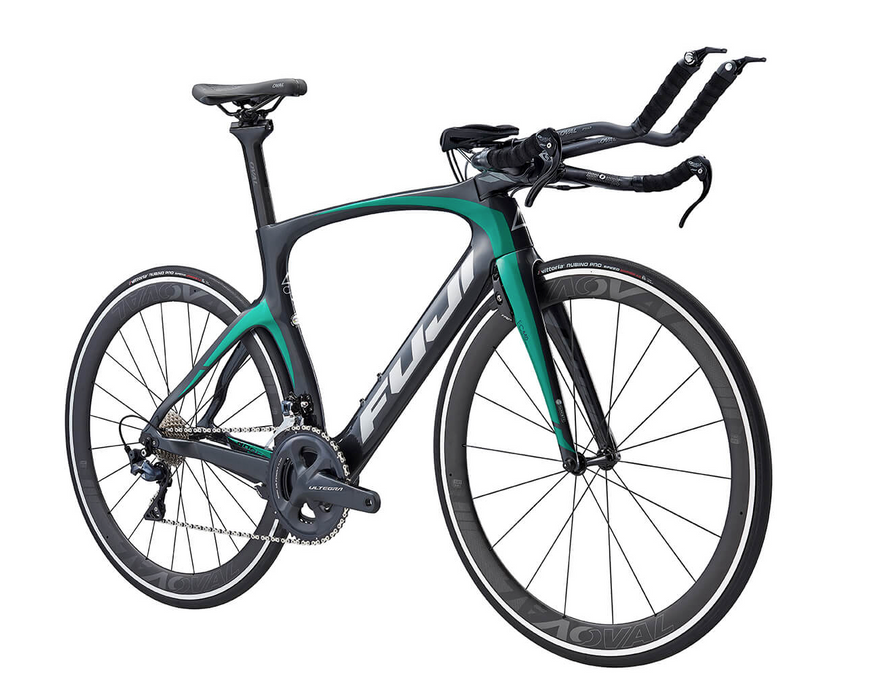 Fuji Norcom Straight 2.1 Shimano Ultegra 11 Speed - Satin Carbon/Green 2022