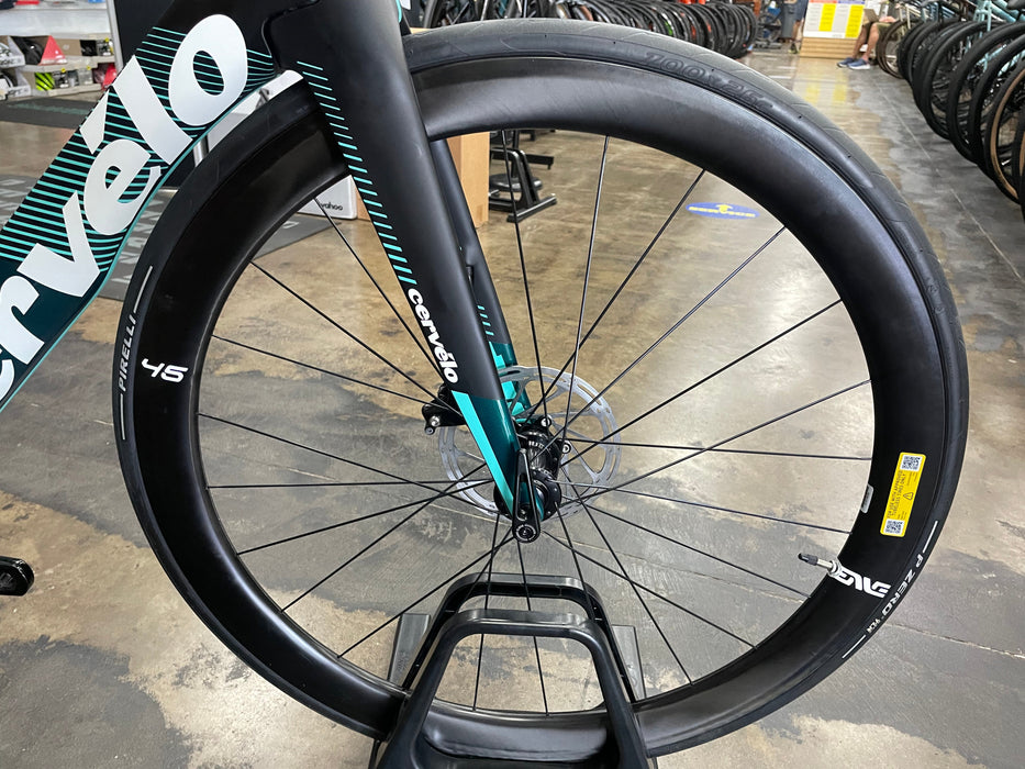 Cervelo S5 SRAM Rival AXS With Enve Foundation 45 - Black/Teal 2022