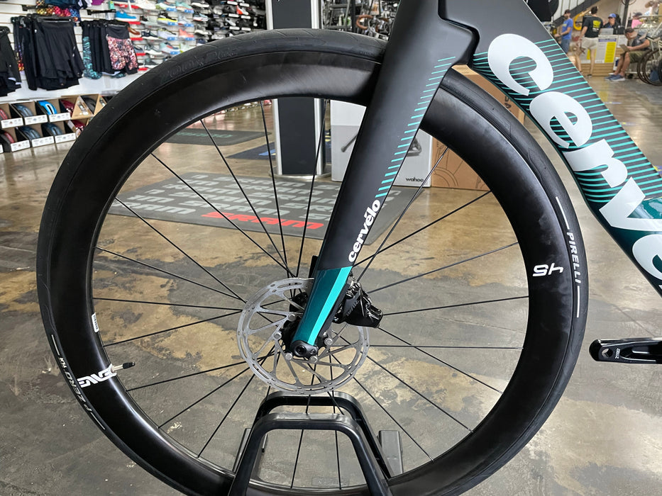 Cervelo S5 SRAM Rival AXS With Enve Foundation 45 - Black/Teal 2022