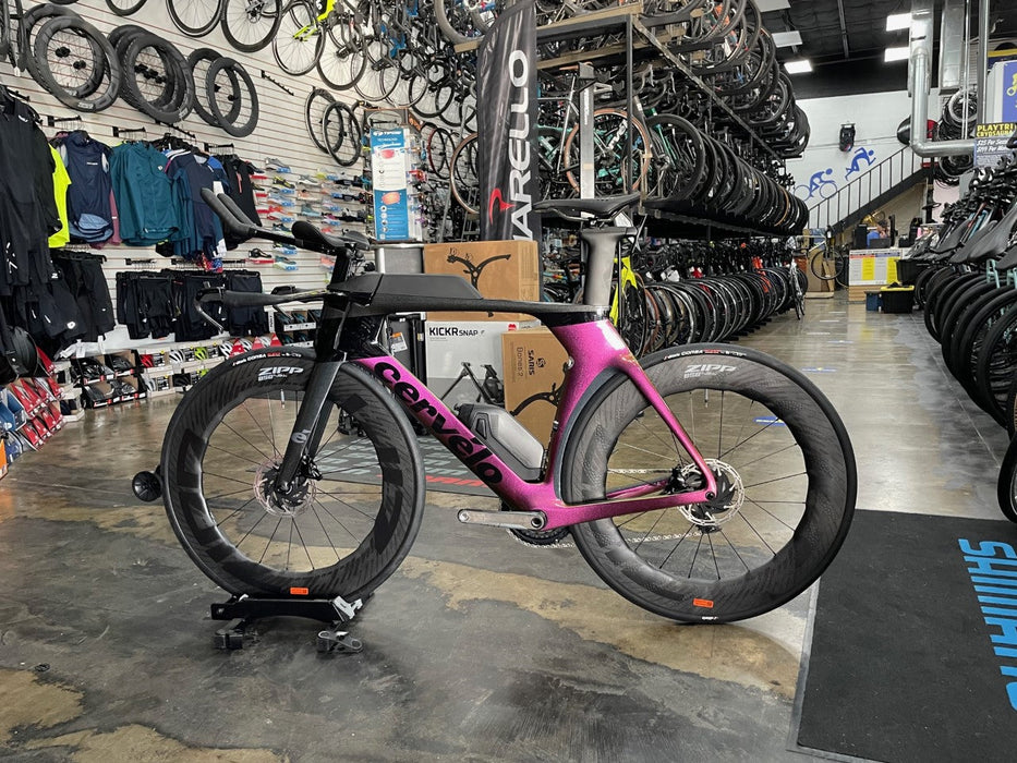 Cervelo P5 SRAM Red eTap AXS 12 Speed Zipp 858 NSW - Purple Sunset 2024