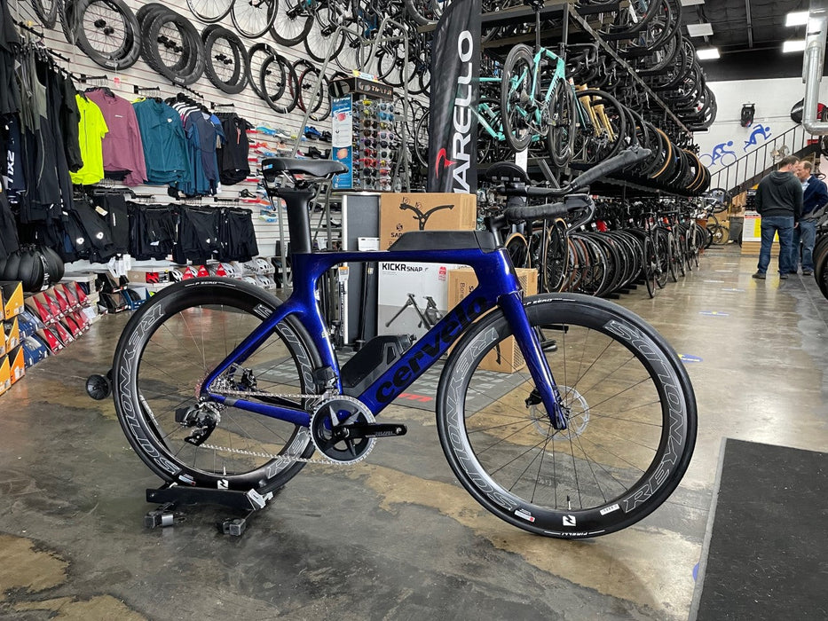 Cervelo P-Series SRAM Rival eTap AXS 2X - Reynolds AR 58  Wheels - Deep Blue Sunset 2023