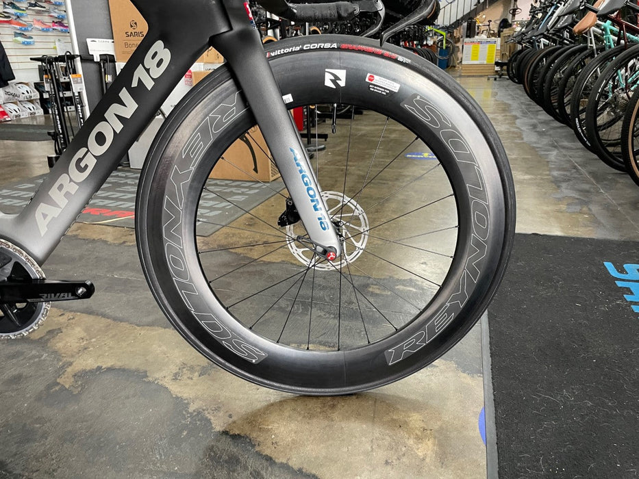 Argon 18 E-118 Tri+ SRAM Rival eTAP AXS 12 Speed - Reynolds AR80 Wheelset - Black 2023